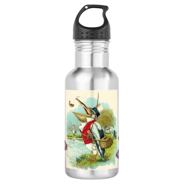 MR PELICAN FISHING STAINLESS STEEL WATER BOTTLE (Front)
