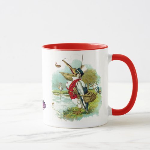 MR PELICAN FISHING TROUTS MONOGRAM Fishes Mug