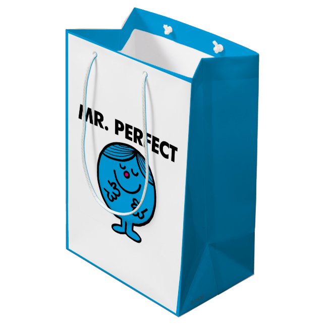 Mr. Perfect | Quietly Content Medium Gift Bag (Back Angled)