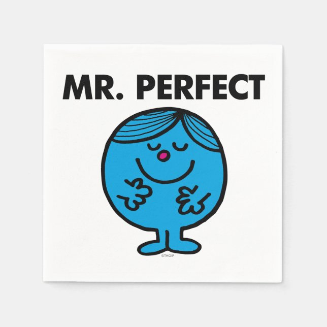 Mr. Perfect | Quietly Content Paper Napkins (Front)