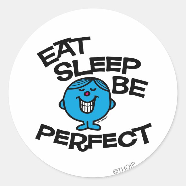 Mr. Perfect's Plan For Life Classic Round Sticker (Front)