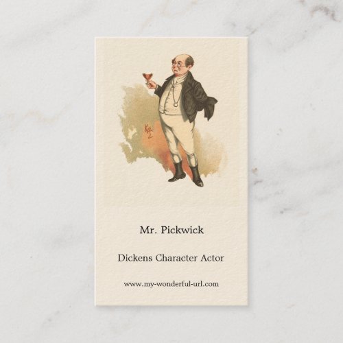 Mr Pickwick by Kyd Dickens The Pickwick Papers Business Card