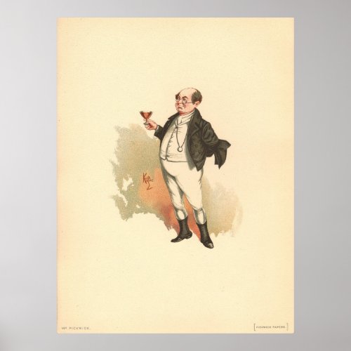 Mr Pickwick by Kyd Dickens The Pickwick Papers Poster