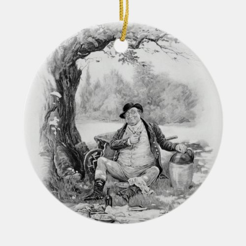 Mr Pickwick from Charles Dickens A Gossip about Ceramic Ornament