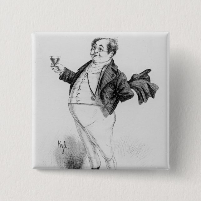 Mr. Pickwick Pinback Button (Front)