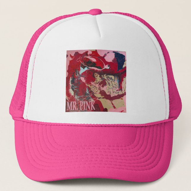 MR PINK TRUCKER HAT (Front)