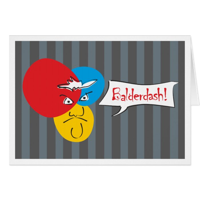 Mr.Pique Balderdash greeting card