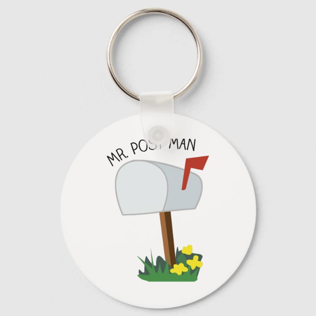 Mr, Post Man Keychain (Front)