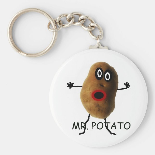 Mr Potato Cartoon Keychain (Front)