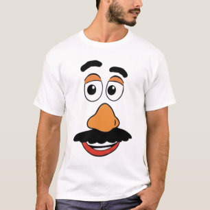 Mr Potato Funny Cartoon Face  T-Shirt