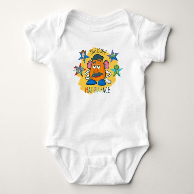 Mr. Potato Head | This is my Happy Face Baby Bodysuit (Front)