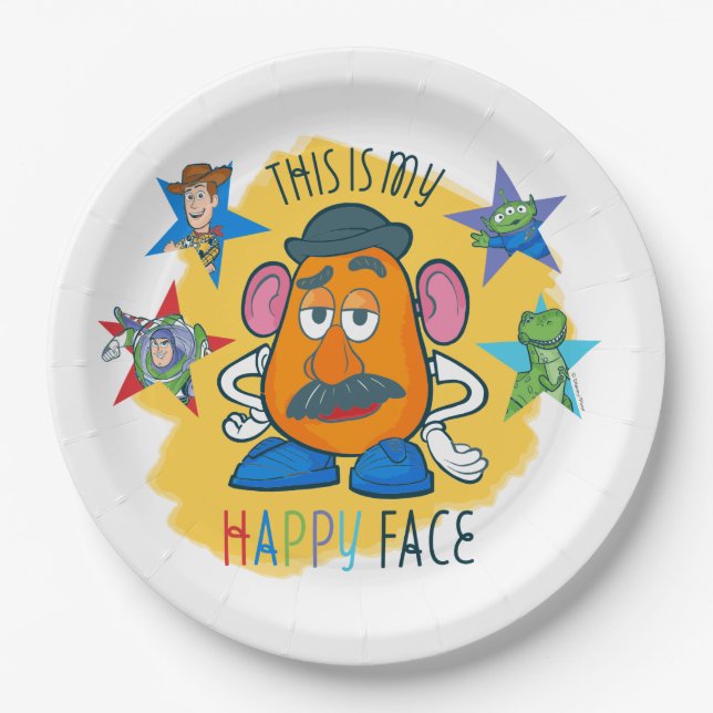 Mr. Potato Head | This is my Happy Face Paper Plates (Front)