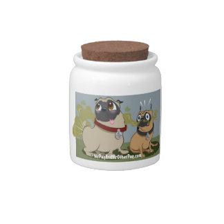 Mr. Pug & Mr. Other Pug Cookie Jar