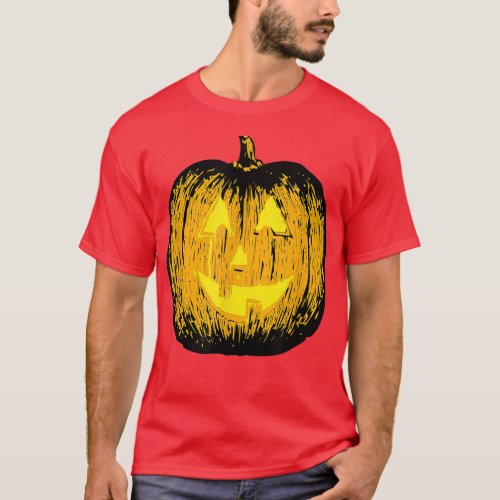 Mr Pumpkin Lighted Jack O Lantern  T_Shirt