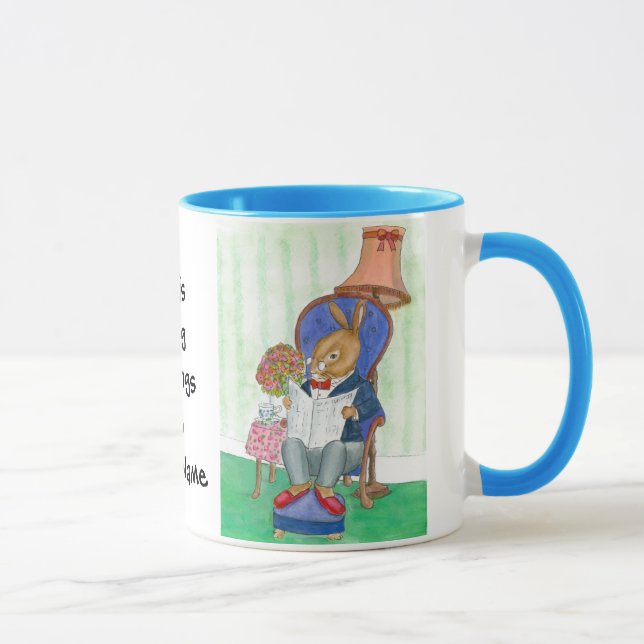 Mr Rabbit Coffee Mug to Personalise (Right)