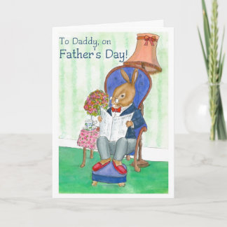 Mr Rabbit Father's Day Card