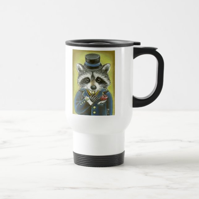 Mr Raccoon Travel Mug (Right)