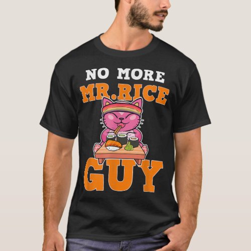 Mr Rice Guy Sushi Cat LGBTQ Gay Pride Anime Manga  T_Shirt