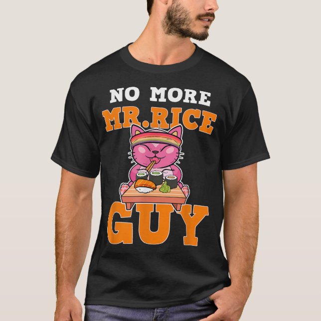 Mr Rice Guy Sushi Cat LGBTQ Gay Pride Anime Manga  T-Shirt (Front)