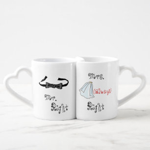 Mr. Right and Mrs. Always Right Mug Set