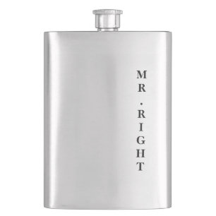 Mr. Right Groom's Classic Flask