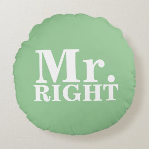 Mr. Right & Mrs. Always Right Custom Pillows