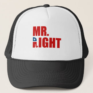 MR. RIGHT TRUCKER HAT