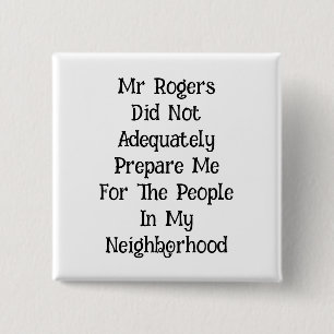 Mr Rogers Button
