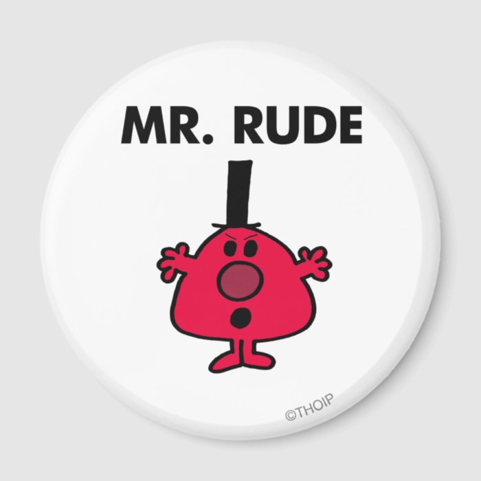 Mr Rude Classic Refrigerator Magnet