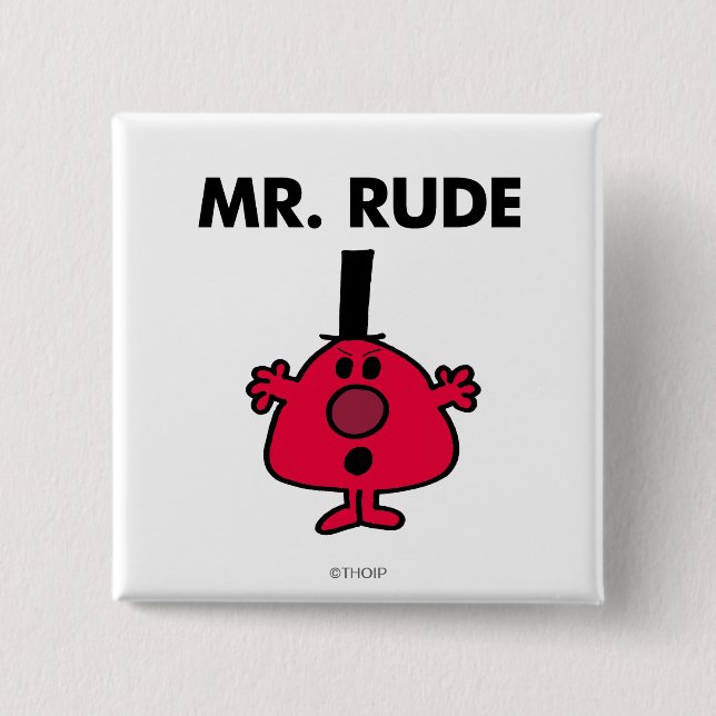 Mr. Rude | Red-Faced Anger Button (Front)