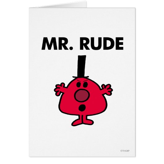 Mr. Rude | Red-Faced Anger Cards (Front)