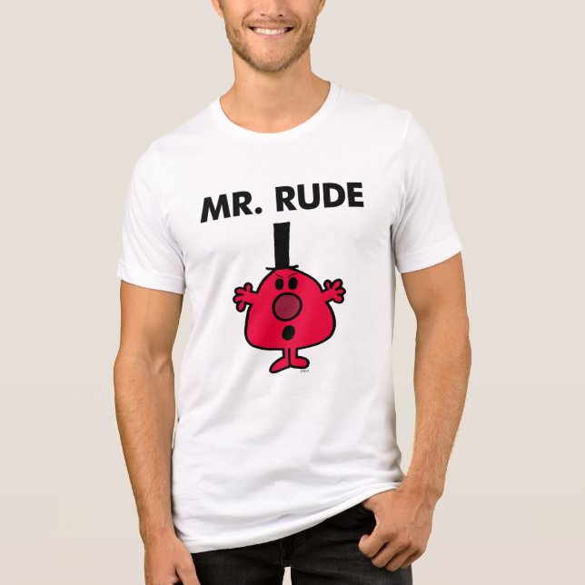 Mr. Rude | Red-Faced Anger Tri-Blend Shirt (Front)