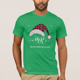 Mr Santa Claus Christmas Couples Matching Pajamas T-Shirt