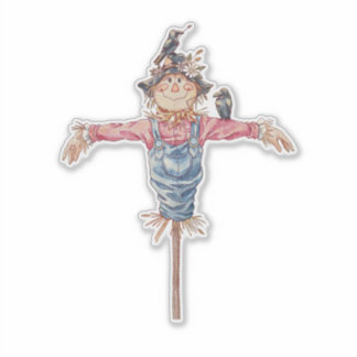 "Mr. Scarecrow" – Cute Halloween Character Sticker