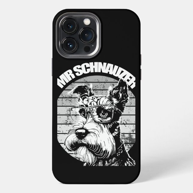Mr Schnauzer Iphone Case (Back)