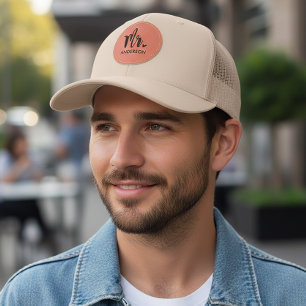 Mr Script Personalized Groom Wedding Baseball Cap