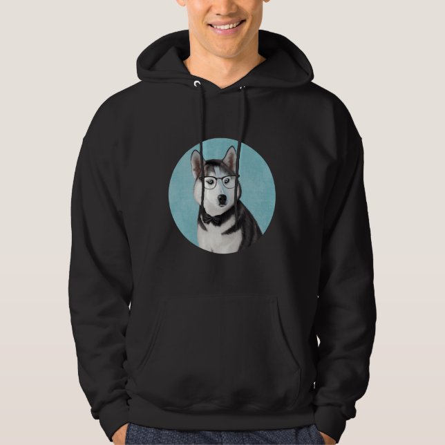 Mr Siberian Husky Hoodie (Front)
