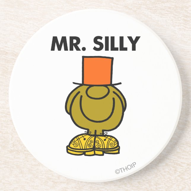 Mr. Silly | Hidden Eyes Sandstone Coaster (Front)
