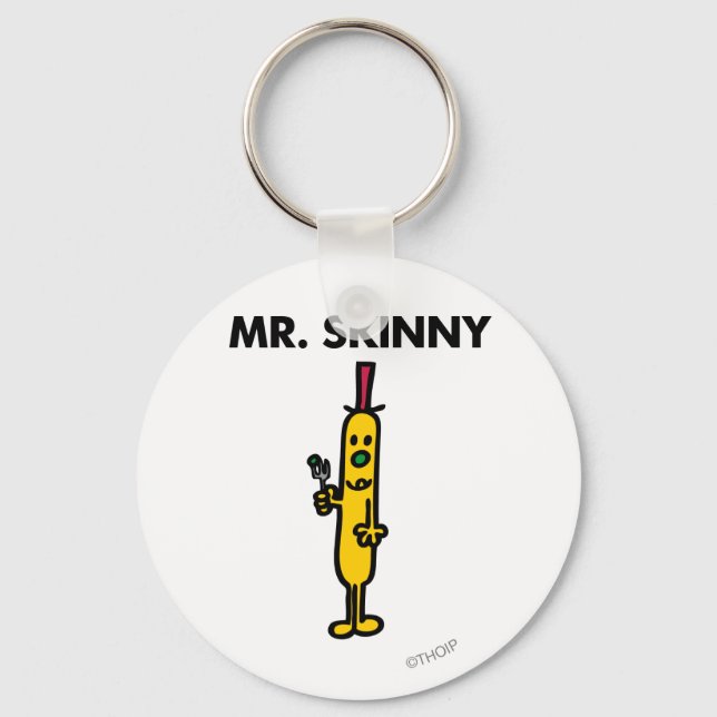 Mr. Skinny | Pea & Fork Keychain (Front)