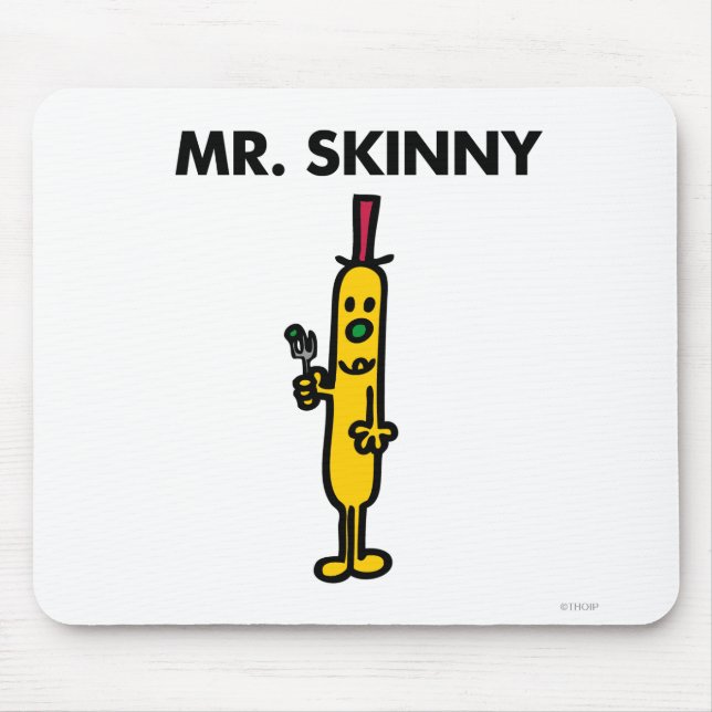 Mr. Skinny | Pea & Fork Mouse Pad (Front)