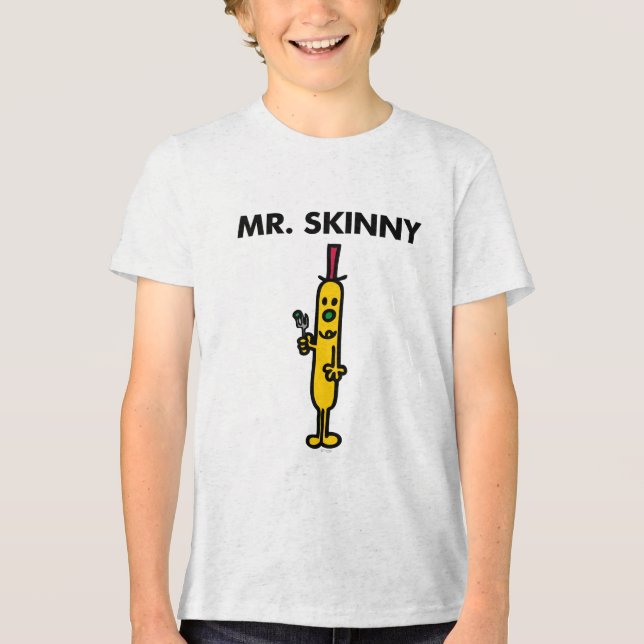 Mr. Skinny | Pea & Fork Tri-Blend Shirt (Front)