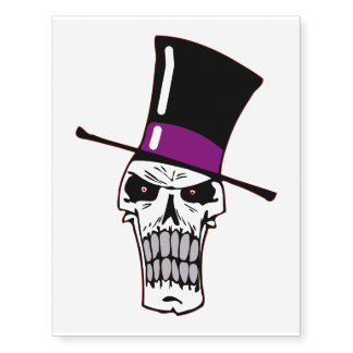 Mr Skull Temporary Tattoos