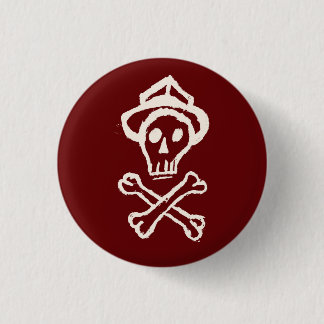 Mr. Skullington - Bloody Red Pinback Button