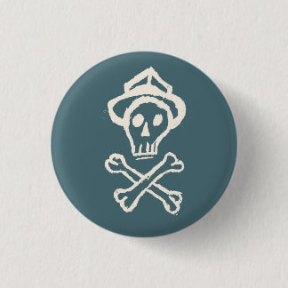 Mr. Skullington - Doldrum Sky Blue Pinback Button