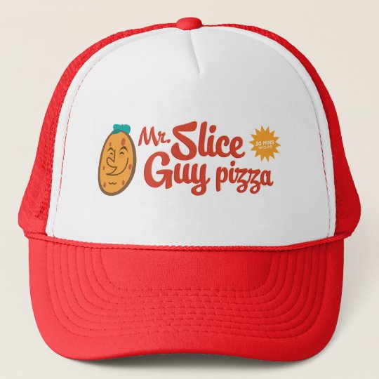 Mr. Slice Guy pizza hat