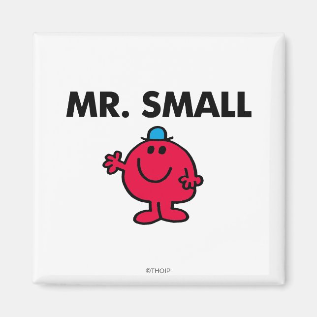 Mr. Small Waving Hello Magnet (Front)