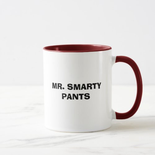 MR SMARTY PANTS MUG