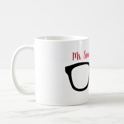 Mr Smarty Pants _ Red Print _ Coffee Mug