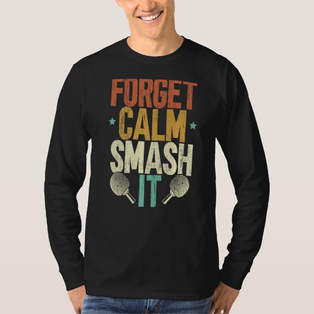 Mr Smash Ping Pong Master Paddle Sport Player Tabl T-Shirt (Front)