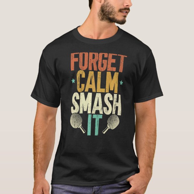 Mr Smash Ping Pong Master Paddle Sport Player Tabl T-Shirt (Front)
